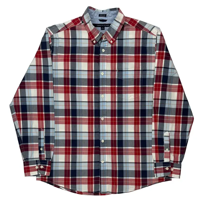 Tommy Hilfiger Shirt - Large Multicoloured Cotton
