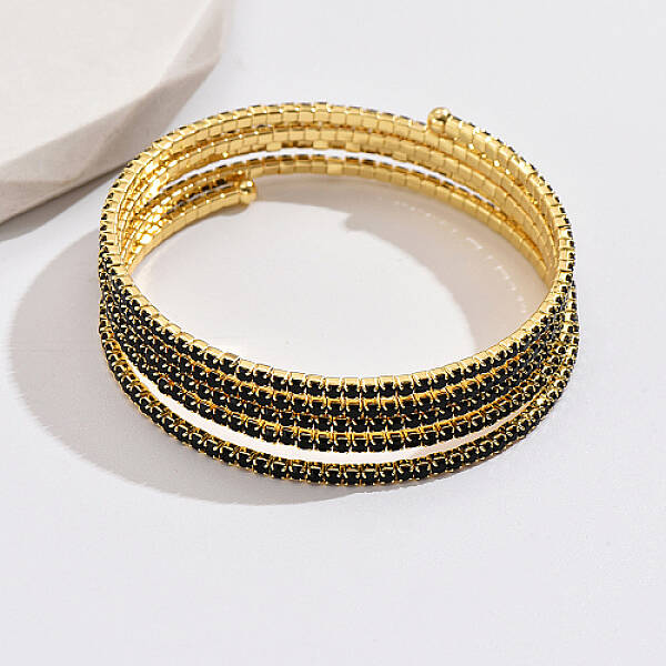 Real 18K Gold Plated Brass Multi Layer Wrap Bracelets