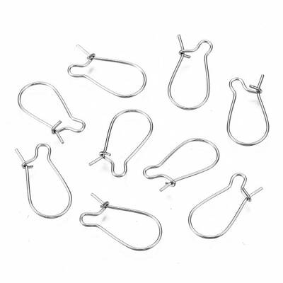 Tarnish Resistant 304 Stainless Steel Hoop Earring Findings