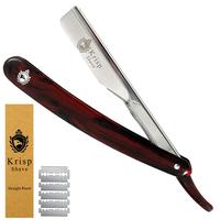 Professional Classic Straight Edge Barber Razor For Close Shaving - Salon Quality Men's Beard Cut Throat Finger Razor Shavett...