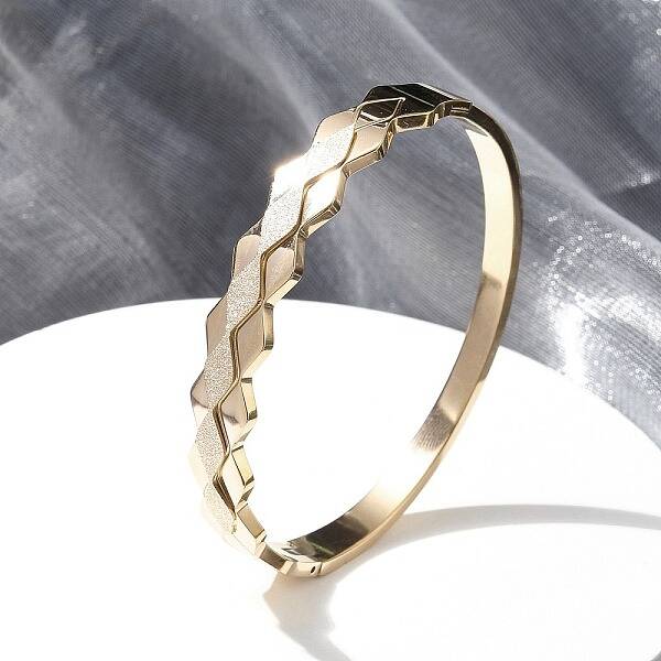Ion Plating(IP) 304 Stainless Steel Hinged Bangles for Women