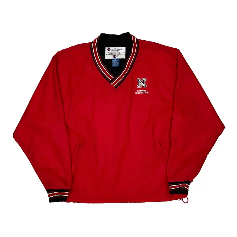 Campus Recreation Champion Windbreaker - Large Red Nylon