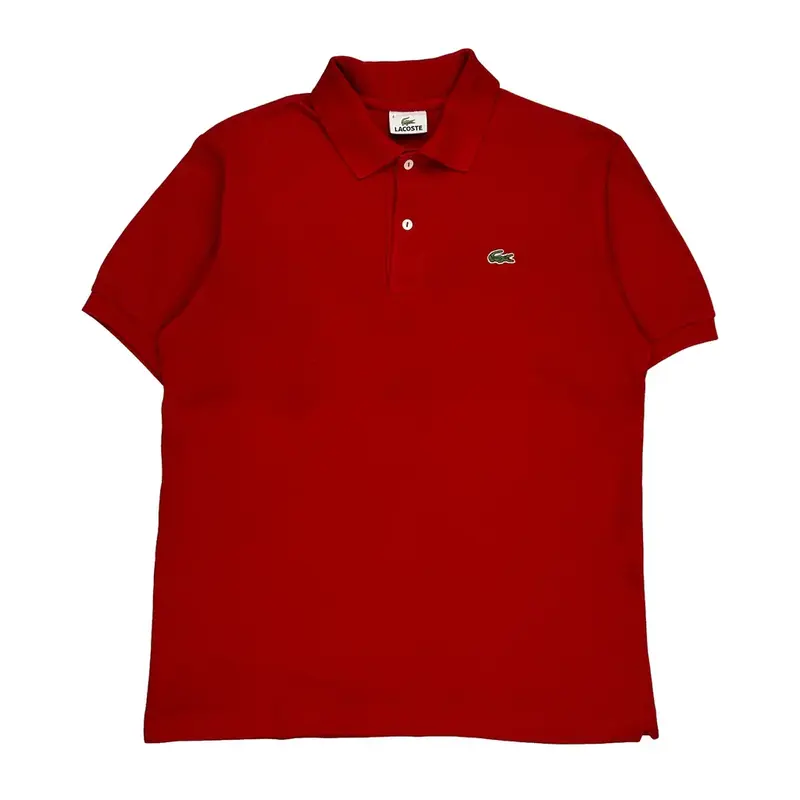 Lacoste Polo Shirt - Medium Red Cotton | Size: medium