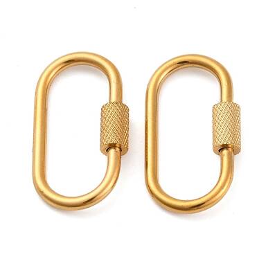 304 Stainless Steel Screw Carabiner Lock Charms