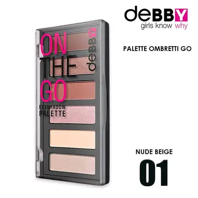 Debby eyeshadow on the go eyeshadow palette 01 nude beige