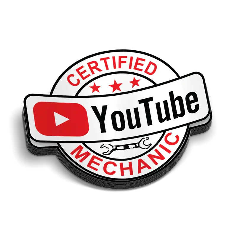 YT Mechanic Hard Hat Decal