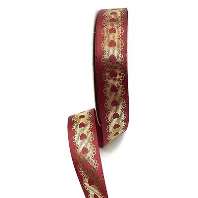 48 Yards Gold Stamping Polyester Ribbon