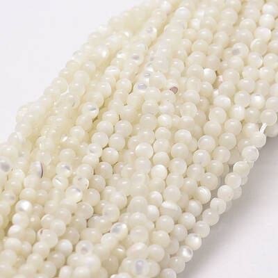 Natural White Shell Beads