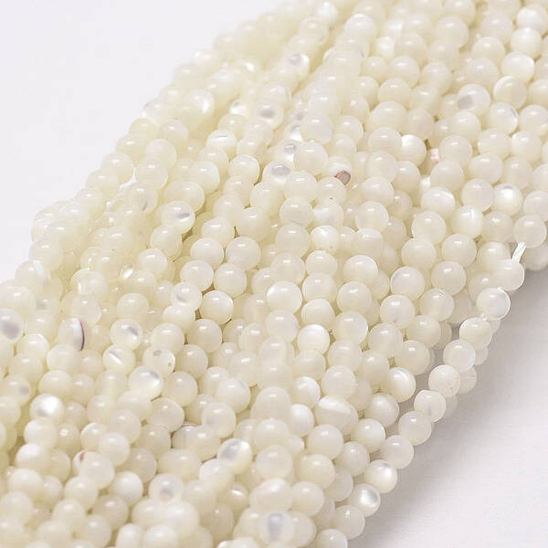 Natural White Shell Beads