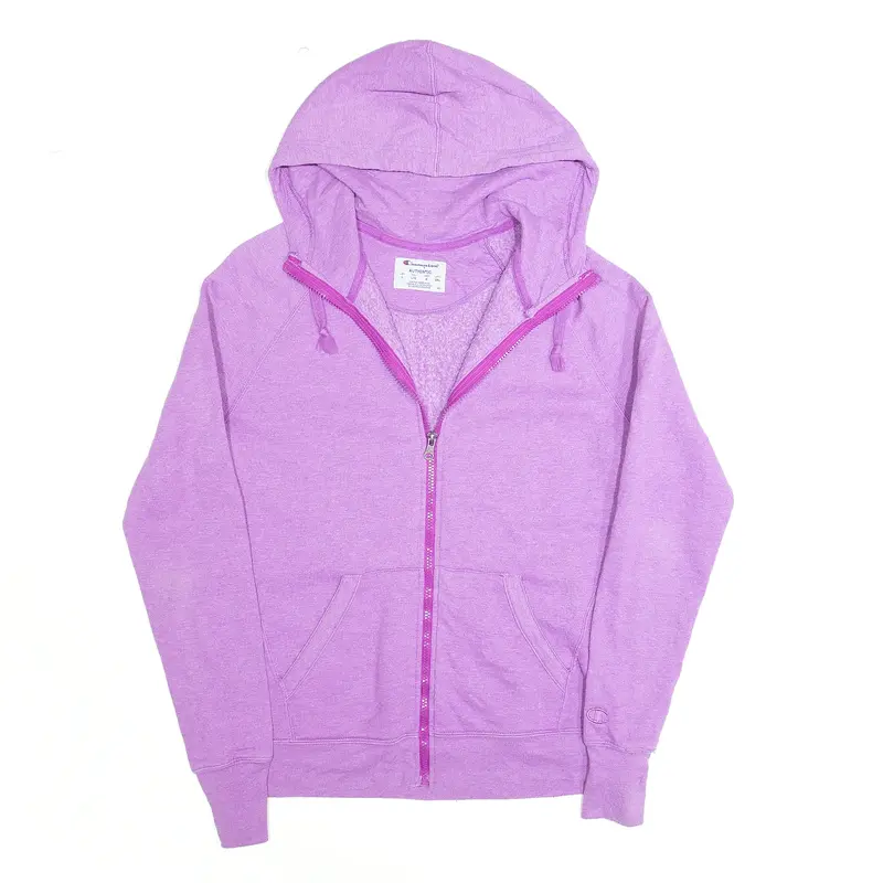 CHAMPION Purple Full Zip Hoodie Womens L