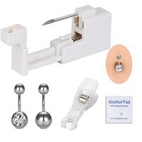 5pcs Professional Body Kit For Belly Button/lip/tongue/ear/nose/navel  Safe Kits Tool Stainless Steel Women Men(belly Button ...