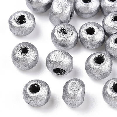 Spray Painted Wood Beads