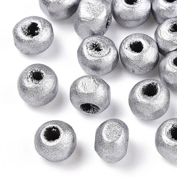 Spray Painted Wood Beads