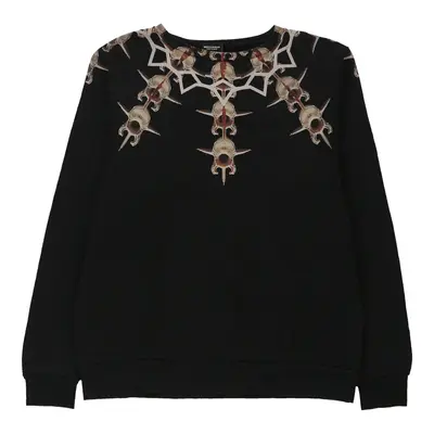 Marcelo Burlon Graphic Sweatshirt - Small Black Cotton Blend