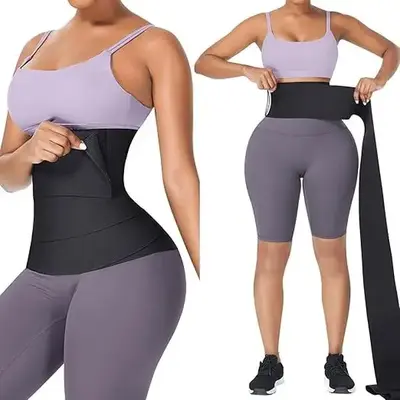 waistband corset body shapewear triple wrap - body shaping and shape adjustable high elasticity and comfort womenswear waist ...