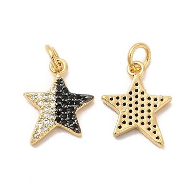 Rack Plating Brass Micro Pave  Cubic Zirconia Pendants