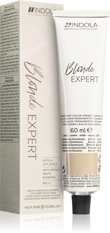Indola Blond Expert Permanent Hair Dye For Blonde Hair Color 100.8 + 60 Ml