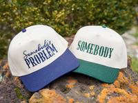 Somebody's Problem Trucker Hat | 5 Panel Two Tone Hat | Snapback Trendy Hat | Sarcastic Gift for Wife | Funny Women's Trucker...