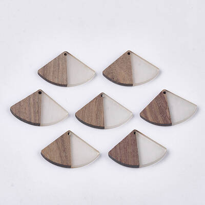 Resin & Walnut Wood Pendants