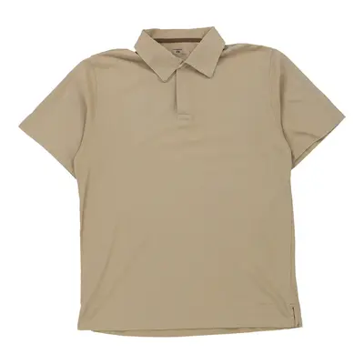 Patagonia Polo Shirt - Small Beige Cotton Blend