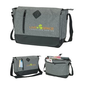 12 Custom Madison Messenger Bag - Laptop Compatible & Leatherette ...