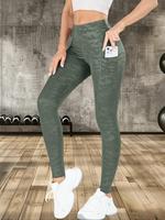 Women's Camo High Waist Pocket Sports Leggings, Breathable Comfortable Skinny Pants, High Stretch Yoga Leggings, Ladies Sport...