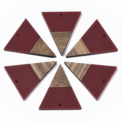 Resin & Walnut Wood Pendants