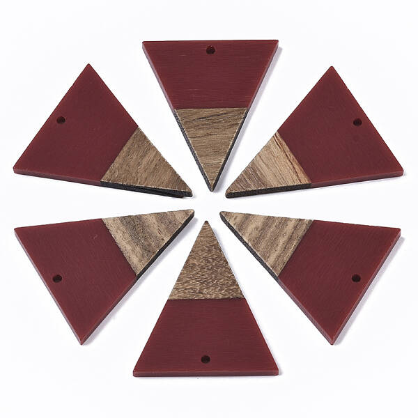 Resin & Walnut Wood Pendants