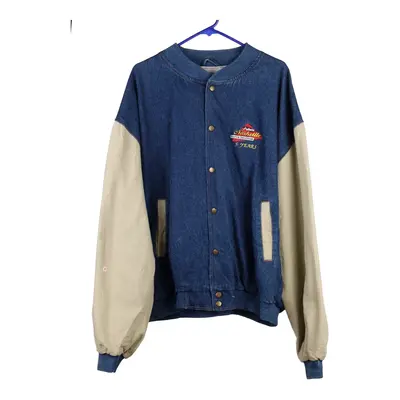 La Loving Varsity Jacket - 2XL Blue Cotton