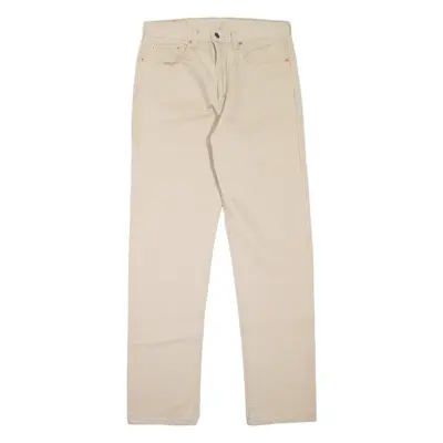 LEVI'S 615 Orange Tab Mens Jeans Beige Regular Straight 90s W34 L34