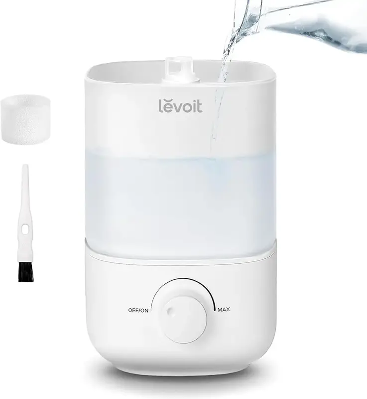 LEVOIT Classic 160 Top Fill Humidifiers for Bedroom,  2.5L 26db Quiet Cool Mist Air Humidifier for Home Baby Nursery & Plants...
