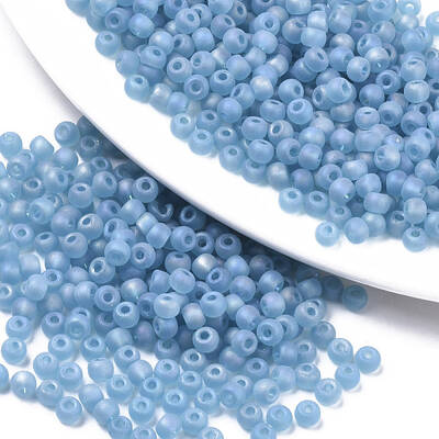 Frosted Colours Glass Beads