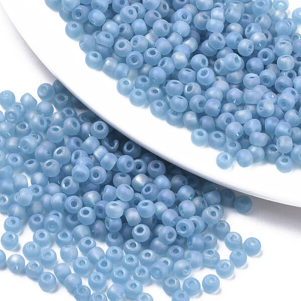 Frosted Colours Glass Beads