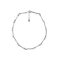 Stainless Steel Bone Shaped Bracelet Necklace Jewelry Set
