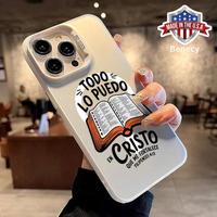Bible Verse Aesthetic Christian Pattern Magnetic Phone Case for iPhone 15 16 14 Pro Max 13 12 11 XR XS Plus Shockproof Non Sl...