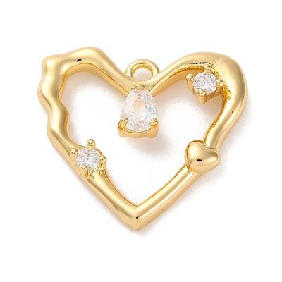 Ion Plating(IP) Brass Micro Pave Cubic Zirconia Pendants