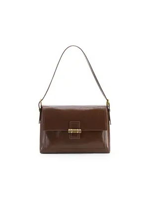 Smting Bamboo Lock flap bag