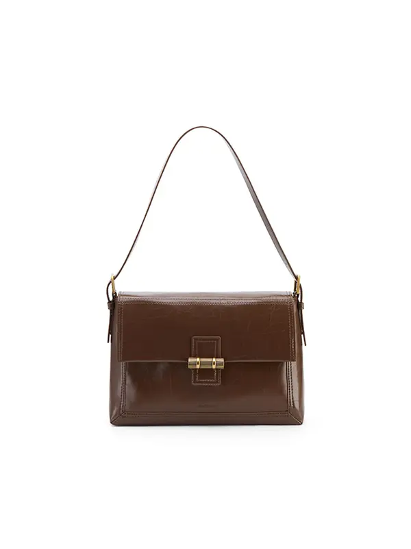Smting Bamboo Lock flap bag