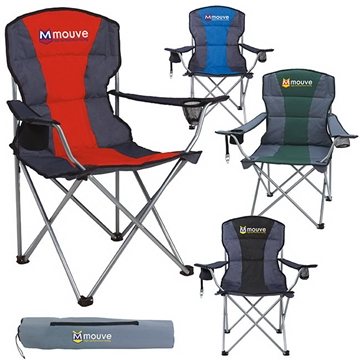 12 Promotional Premium Stripe Chair - 300lb Capacity & Padded ...