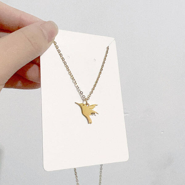 Christmas Stainless Steel Pendant Cable Chain Necklaces