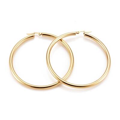 304 Stainless Steel Hoop Earrings