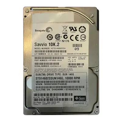 540-7151-01 Sun 146GB 3Gb/s SAS 10000 2.5-inch 16MB Hard Drive