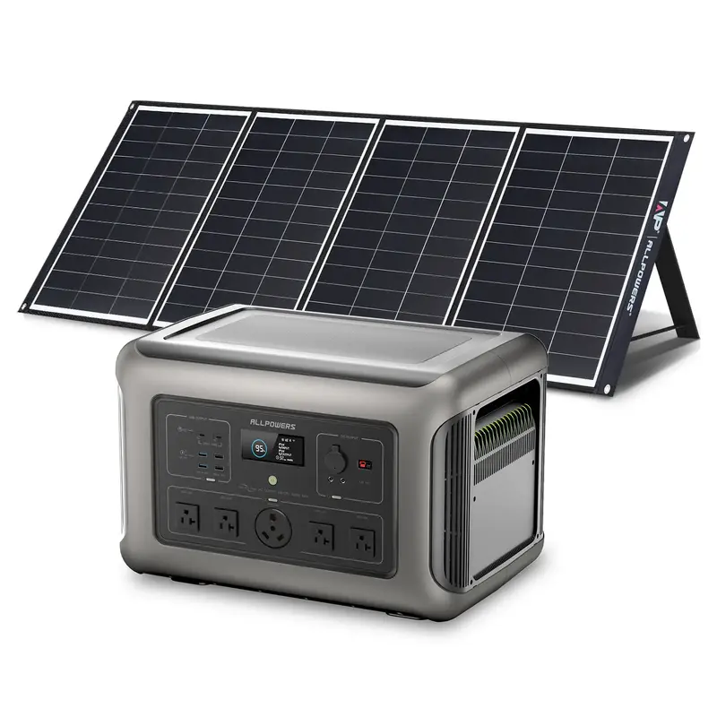 ALLPOWERS Solar Generator Kit 3200W Power Station 200W Solar Panel