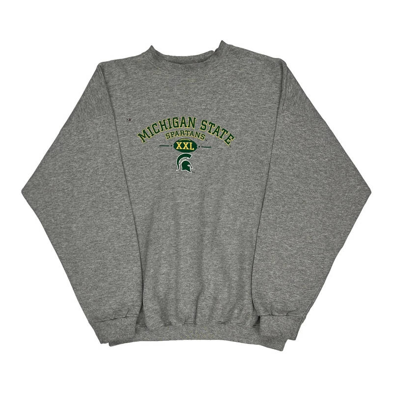 Michigan State Spartans Puma Ncaa Sweatshirt - XL Grey Cotton Blend