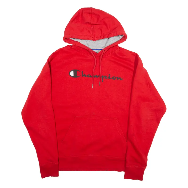 CHAMPION Mens Red Hoodie M