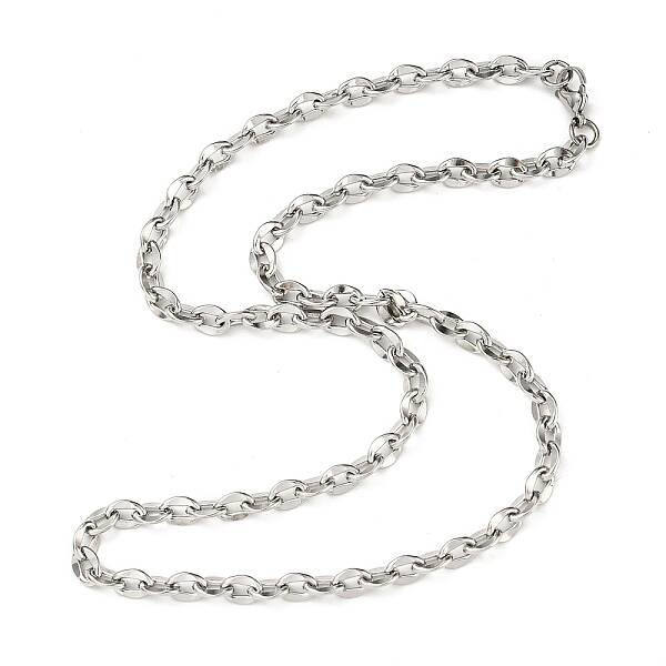 Non-Tarnish 201 Stainless Steel Cable Chains Necklace