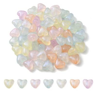 Rainbow Iridescent Plating Acrylic Beads