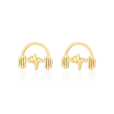 Fashionable Stainless Steel Earbuds for Women's Daily Wear