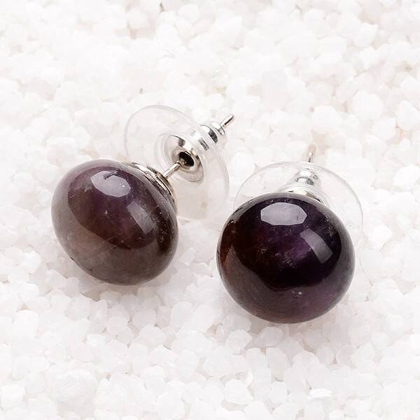 Amethyst Stud Earrings