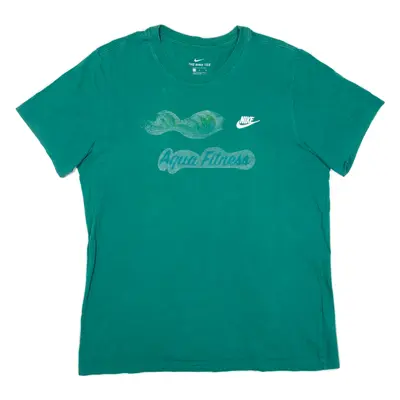 NIKE Mens T-Shirt Green L